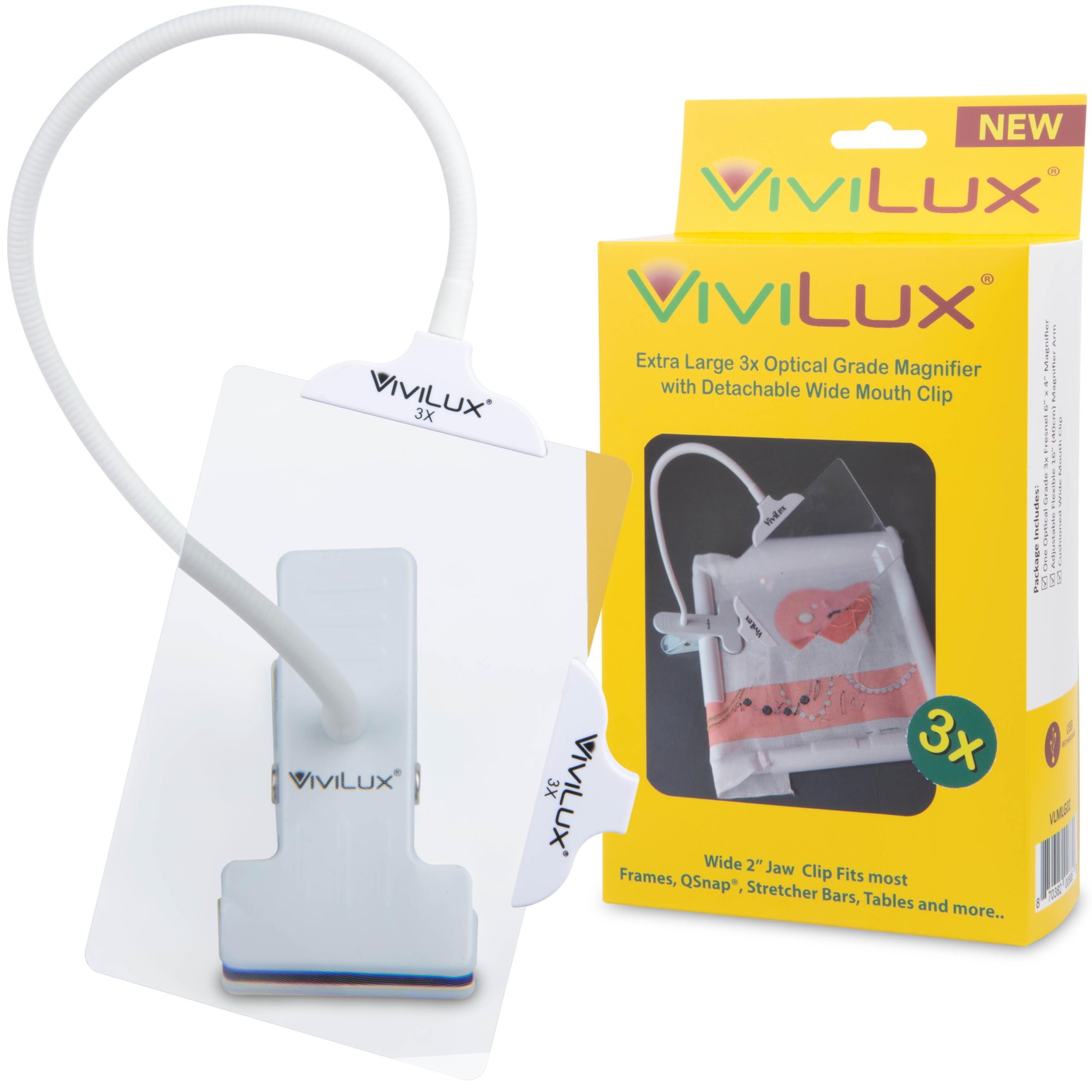 Amazon.com: ViviLux Optical Grade 3X Magnifier with Light, 1200